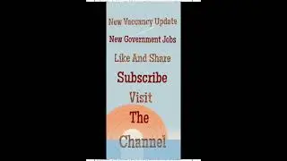 New Vaccancy Update 2025 New Government Jobs Update New Shorts Video Update 2025