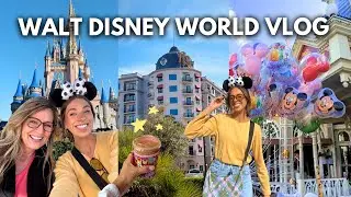 DISNEY WORLD VLOG!✨ Disney travel day, Riviera Resort, Magic Kingdom, Hollywood Studios, & Epcot!