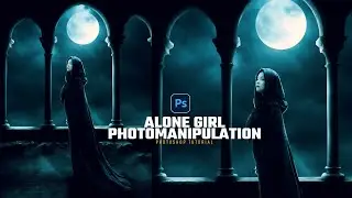 Alone Girl Photomanipulation in Photoshop | Photoshop Tutorials #photoshoptips #EDITBUG #photoedit