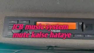 JCB music system ka mute kaise hataye #JCB #constructionequipment #jcb #video #viralvideo