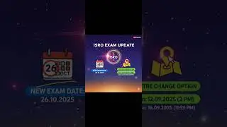 🚀ISRO updated Exam date declared🚀#isroexam #examdate #isro2025