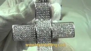 HipHopBling.com 316L Stainless Steel Hip Hop Cross NO TARNISH