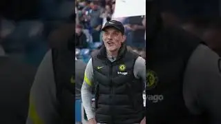 Thomas Tuchel's reaction after seeing his banner 🔥 in Stamford Bridge 😊😀😍 #Short #Shorts