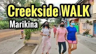 CREEKSIDE RESIDENCE WALK at Tumana Marikina City Philippines [4K] 🇵🇭