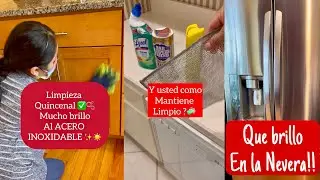 limpieza QUENCENAL DE ALGUNAS CASA, LIMPIAMOS EL ACERO INOXIDABLE, LIMPIAMOSGABINETES Y PISOS