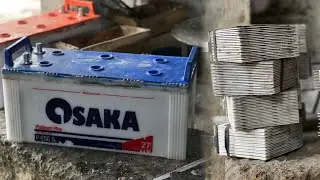 Manufacturing Process Of Tractor Battery | How To Make 150 Volt Battery In Local Factory | Remaking