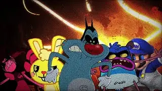Случайные персонажи поют «BITE ME Nightcore» (Bad Asf)