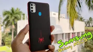 Samsung Galaxy M30S Spider Edition Full Back skin application | Gadgetshieldz