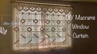 DIY Macramé Basic Window Curtain/ Window Screen