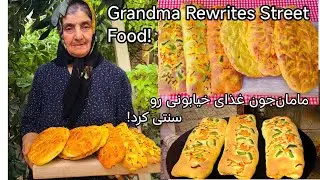 هCrispy Butter Bread with a Surprise Inside!”نون لایه‌دار رب‌مال مامان‌جون + هات‌داگ مخصوص»