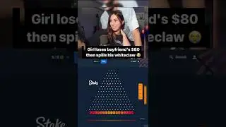 She lost all his money on Plinko 🤯 (Stake Originals) #gambling #casino #trending #shorts #plinko