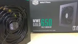 MWE GOLD 650 FULL MODULAR BE BOLD Cooler Master POWER WITH GOLD Power Supply Unboxing