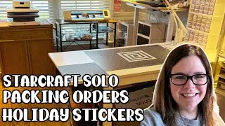 New Holiday Stickers | Packing Orders | Starcraft Solo | Small Business VLOG | Studio VLOG 021