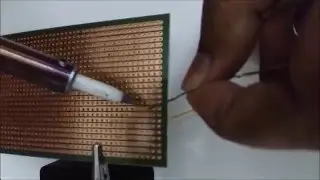 How to solder wire in Vero Board PCB