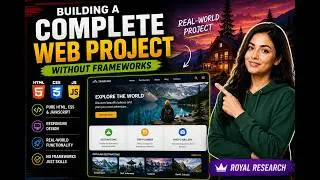 Building a Complete Web Project Without Frameworks Using HTML, CSS & JavaScript | Royal Research