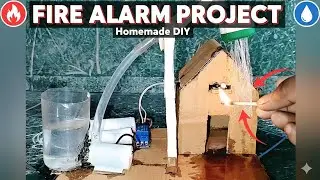 Fire fighting project making || science project || automatic fire detector alarm #project #video