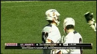 Syracuse's Loy drives, swings it to Marasco who feeds Cometti for a goal