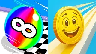 Ball Run 2048 Infinity VS Coin Rush - All Levels Gameplay Android iOS Ep 1