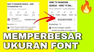 Cara memperbesar ukuran tulisan di hape || membuat font jadi besar