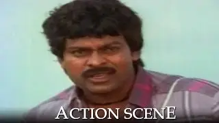 Chiranjeevi Action Scene - Donga Mogudu Telugu Movie