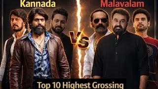 Kannada Industry VS Malayalam Industry Top 10 Highest Grossing Movies Comparison 🔥