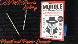 ASMR Whispered Logic Puzzle - Solving Crimes 🕵️&zwj;♂️ Soft Whispers, Page Turning, and Pencil Sounds ✏️