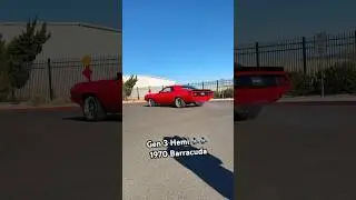 Start + Rev in a 1970 HEMI Barracuda! This thing sounds amazing.