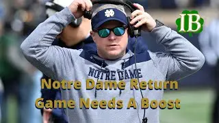 Notre Dame Return Game Lags Behind And Must Improve