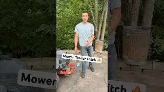 Zero Turn Trailer Hitch! #mower #lawnmower #trailer #hitch #mowers #mowing #zeroturn #towing #tow