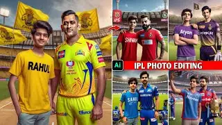 CSK vs RCB - IPL Ai Photo Editing 2024 || Bing Ai Image Generator - Ghaus Editz