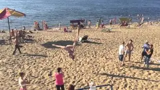 Pole dance on Samara beach