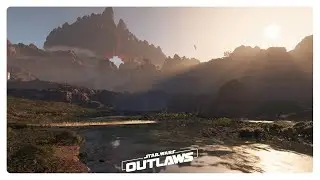 River Crossing Ambience - Star Wars Outlaws | Water Flowing, Speeder Bikes, Alien Wildlife