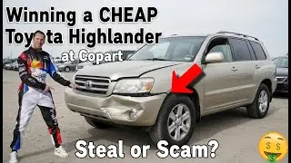 Winning a CHEAP Toyota Highlander at Copart - Steal or Scam?
