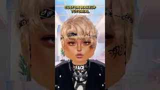 DTI CUSTOM MAKEUP TUTORIAL for MASC outfits 😄🌸 #dresstoimpress #dtiroblox