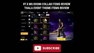 FF X MS DHONI THEME EVENT ALL ITEMS REVIEW ||#shorts #ffshorts #ffnewevent #viral #trending
