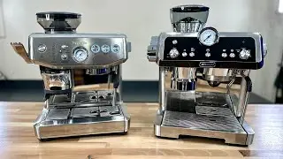 DeLonghi La Specialista Prestigio Vs Breville Barista Express Impress: tamper showdown
