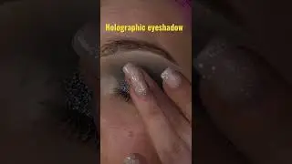 HOLOGRAPHIC EYESHADOW #shorts #makeup #hair