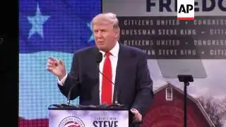 Billionaire Donald Trump told attendees at the Iowa Freedom Summit on Saturday that Republicans shou
