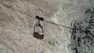 ABANDONED MINING TRAM! STILL LOADED