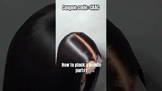 How To Pluck A Clean Middle Part👀 3D Glueless Lace Frontal Wig | Melted HD Lace Ft.#ulahair