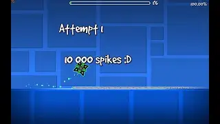 10 000 spike jump (world record by far)
