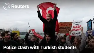 Police clash with Turkish students during support protest of Syrian Kurds | REUTERS