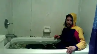 Ice Cold Bath Challenge In Snowsuit