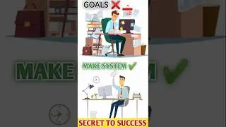 Goals aren't enough make System  | System vs Goal | #shortvideo #goalsetting #selfimprovement