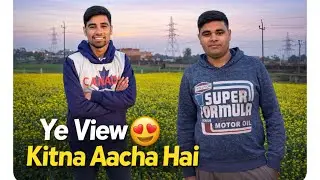 Ye View 😍 Kitna Aacha Hai | Sarson Ka Khet | #vlog #villagevlog #newvlog 