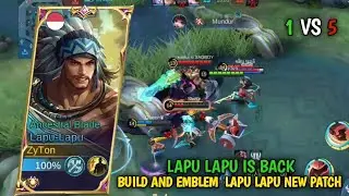 TUTORIAL LAPU LAPU NEW PATCH | EMBLEM AND BUILD LAPU LAPU STRONGE NEW ERA
