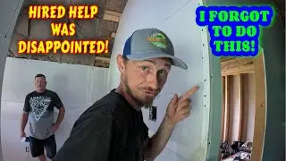 DEALING WITH PROFESSIONAL DISAPPOINTMENT | work, drywall, tiny house, homesteading off-grid |