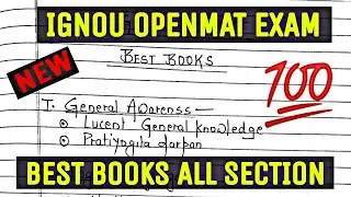 IGNOU OPENMAT Exam Best Books | IGNOU MBA Entrance Books | by Sunil Adhikari