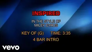 Miley Cyrus - Inspired (Karaoke)