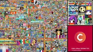r/CryptoCurrency : DEFEND THE MOON on r/Place 2022 (Timelapse)